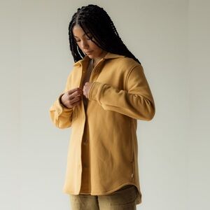Anian The Circular Jersey Shirt Shacket Honey